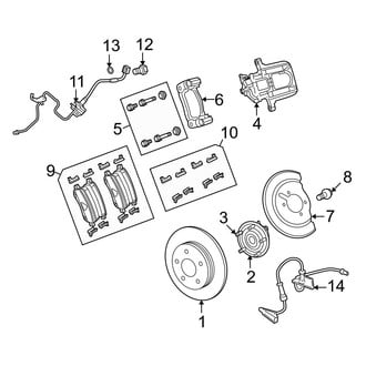 Dodge OE - Rear Suspension - Brake Components (AWD)