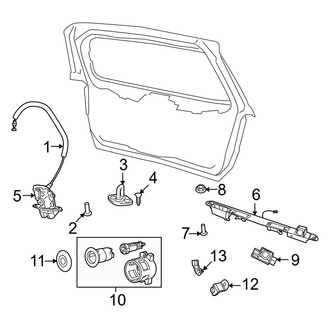 Dodge OE - Lift Gate - Lock & Hardware
