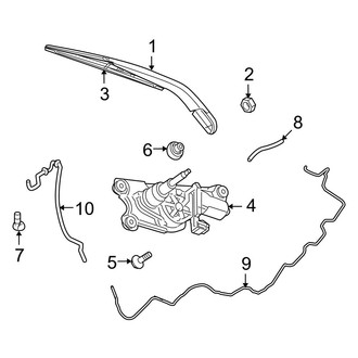 Dodge OE - Lift Gate - Wiper & Washer Components