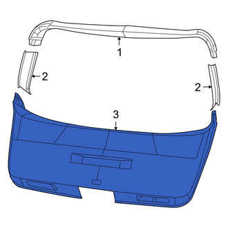 Dodge OE - Rear Center Right Liftgate Trim
