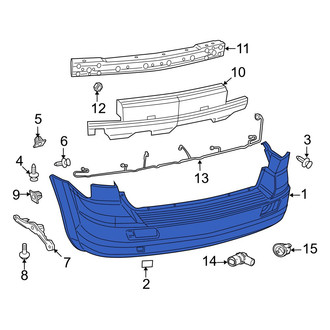 Dodge OE - Rear Bumper Cover