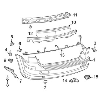 Dodge OE - Rear Bumper - Bumper & Components (1-Piece)