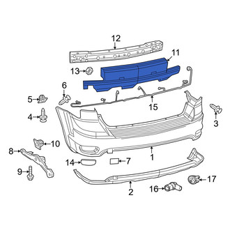 Dodge OE - Rear Bumper Impact Absorber