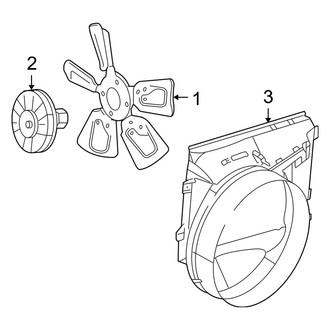 Dodge OE - Cooling Fan (Regular Cab / Quad Cab 3.7L)