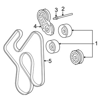 Dodge OE - Cooling - Belts & Pulleys (1500 Regular Cab / Quad Cab 5.7L)