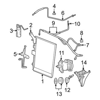 Dodge OE - Air Conditioner & Heater - Condenser, Compressor & Lines (8.3L)