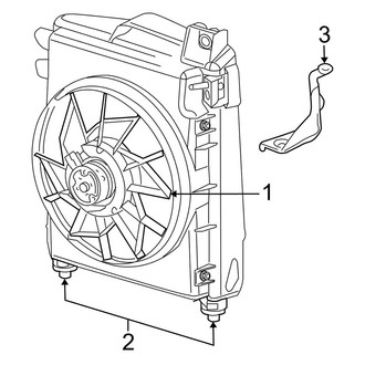 Dodge OE - Air Conditioner & Heater - Condenser Fan (1500 Regular Cab / Quad Cab)