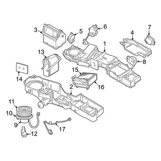 Dodge OE - Air Conditioner & Heater - Evaporator & Heater Components (1500 Regular Cab / Quad Cab)