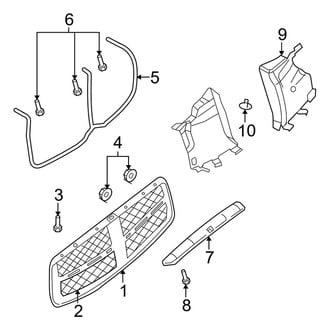 Dodge OE - Hood & Grille - Grille & Components (1500 Regular Cab / Quad Cab)
