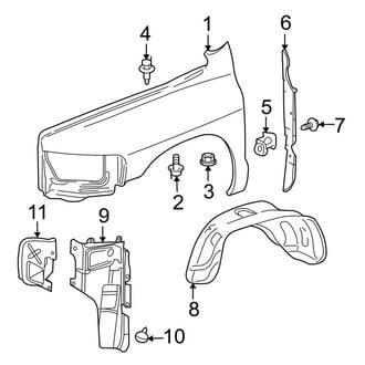 Dodge OE - Fender & Components (1500 Regular Cab / Quad Cab)