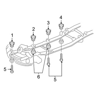Dodge OE - Frame & Components (Body Mounting), (1500 Quad Cab RWD)