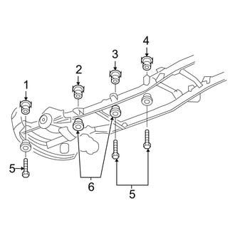 Dodge OE - Frame & Components (Body Mounting), (1500 Quad Cab 4WD)
