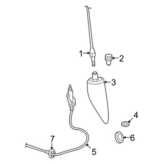 Dodge OE - Electrical - Antenna (1500 Regular Cab / Quad Cab)