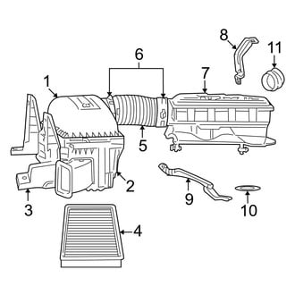 Dodge OE - Engine - Air Intake (Regular Cab / Quad Cab 3.7L)