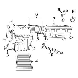 Dodge OE - Engine - Air Intake (1500 Regular Cab / Quad Cab 4.7L)