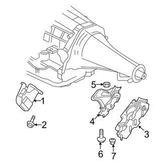 Dodge OE - Engine & Transmission Mounting (1500 Regular Cab / Quad Cab RWD 4.7L)