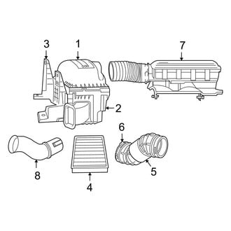Dodge OE - Engine - Air Intake (1500 Regular Cab / Quad Cab 5.7L)