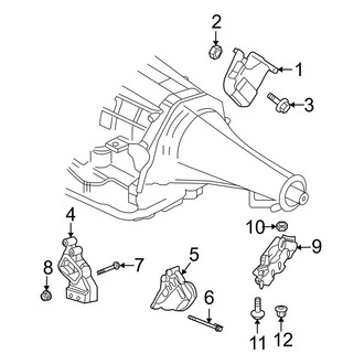 Dodge OE - Engine & Transmission Mounting (1500 Regular Cab / Quad Cab 4WD 5.7L)