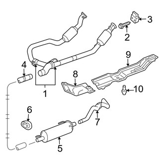 Dodge OE - Exhaust System - Exhaust Components (Regular Cab / Quad Cab 4.7L Gas)