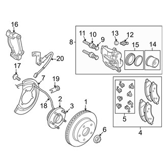 Dodge OE - Front Suspension - Brake Components (RWD)