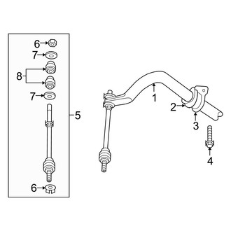 Dodge OE - Front Suspension - Stabilizer Bar & Components