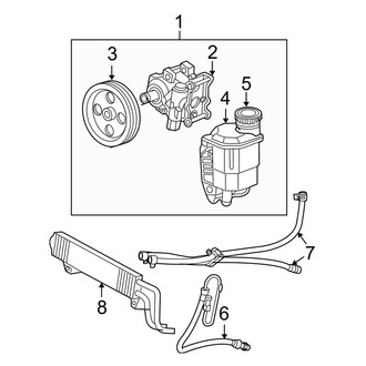 Dodge OE - Steering Gear & Linkage - Pump & Hoses (1500 Regular Cab / Quad Cab RWD 5.7L)