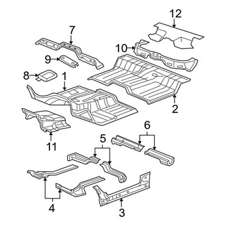 Dodge OE - Cab - Floor (1500 Quad Cab)