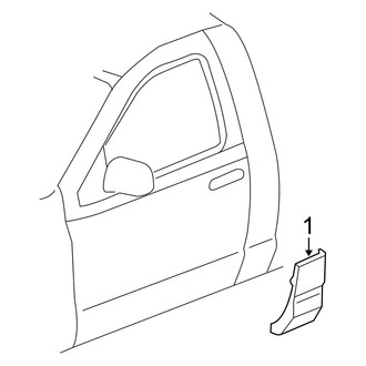 Dodge OE - Cab - Exterior Trim (SRT-10 Quad Cab 140.5" Wheelbase)