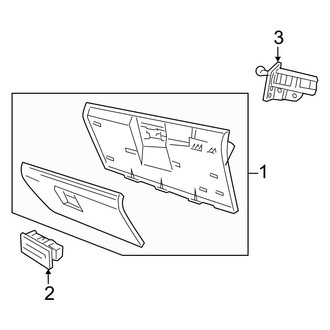 Dodge OE - Instrument Panel - Glove Box (1500 Regular Cab / Quad Cab)