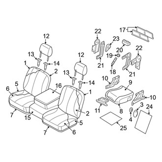 Dodge OE - Seats & Tracks - Front Seat Components (Leather Trim (VL))