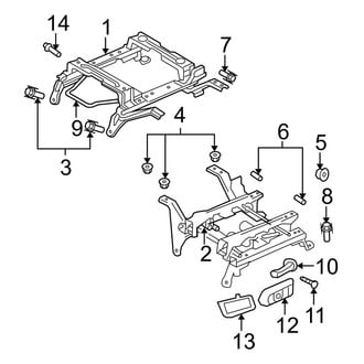 Dodge OE - Seats & Tracks - Tracks & Components (1500 Regular Cab / Quad Cab)