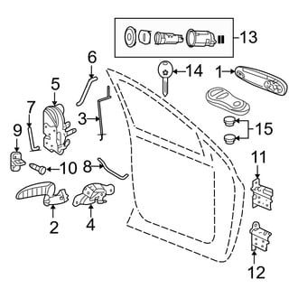 Dodge OE - Door - Lock & Hardware (Regular Cab), (1500 2 Doors)