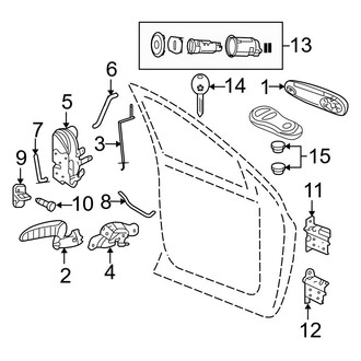 Dodge OE - Front Door - Lock & Hardware (1500 Quad Cab)