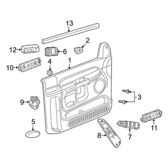 Dodge OE - Front Door - Interior Trim (1500 Quad Cab)