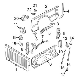 Dodge OE - Pick Up Box - Front & Side Panels (1500)