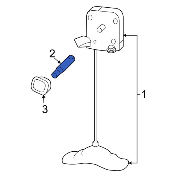 Dodge OE 52020572AA Spare Tire Hoist Wrench