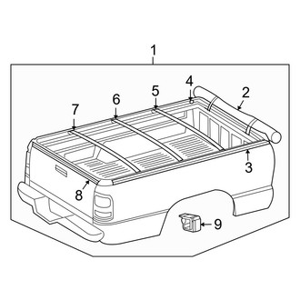Dodge OE - Pick Up Box - Exterior Trim (Soft Tonneau Cover), (1500)