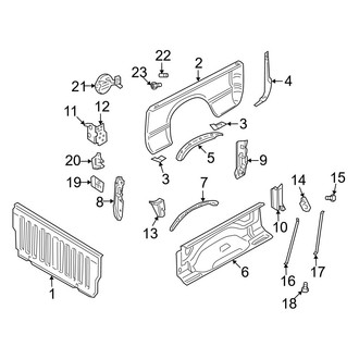 Dodge OE - Pick Up Box - Front & Side Panels (8' Bed), (1500)