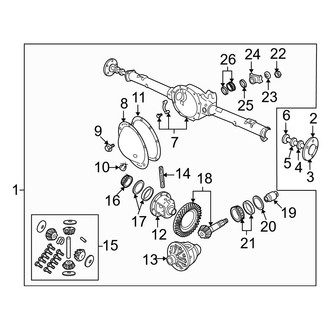 Dodge OE - Rear Suspension - Axle Components (4WD)