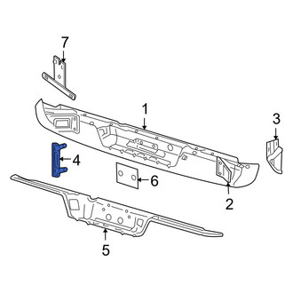 Dodge OE - Right Lower Bumper Face Bar Bracket