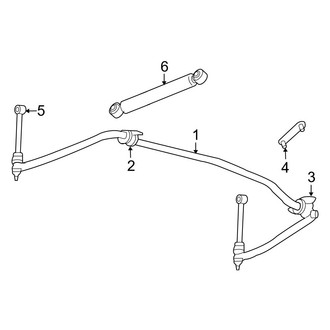 Dodge OE - Rear Suspension - Stabilizer Bar & Components (1500 Regular Cab / Quad Cab 4WD)