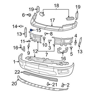Dodge OE - Front Bumper Face Bar Nut