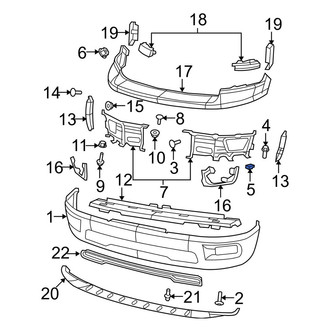 Dodge OE - Front Bumper Face Bar Nut