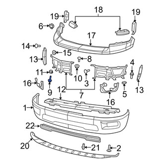 Dodge OE - Front Bumper Face Bar Bolt
