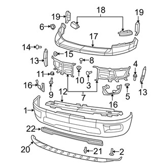 Dodge OE - Front Bumper - Bumper & Components (2-Piece Bumper), (1500)