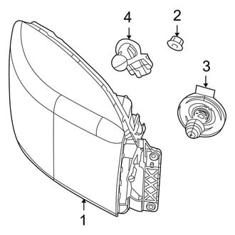 Dodge OE - Front Lamps - Headlamp Components (1500)