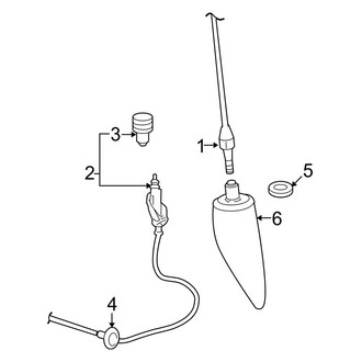 Dodge OE - Electrical - Antenna (W/O Satellite Audio), (1500)