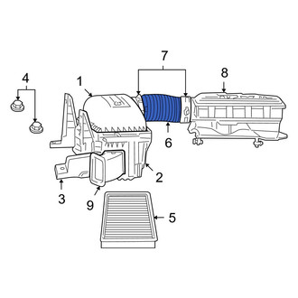 Dodge OE - Engine Air Intake Hose