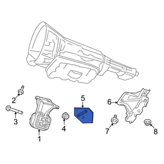 Dodge OE - Left Engine Mount Heat Shield