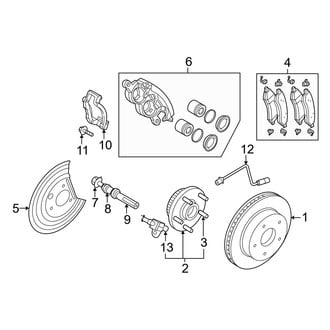 Dodge OE - Front Suspension - Brake Components (1500 RWD)